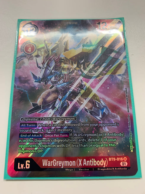 WarGreymon (X Antibody) BT9-016 (Alternate Art) | FULL HOLO | Orica PROXY