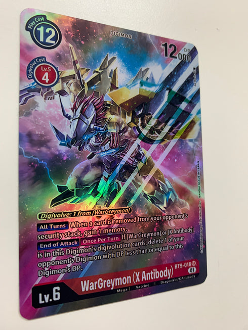WarGreymon (X Antibody) BT9-016 (Alternate Art) | FULL HOLO | Orica PROXY