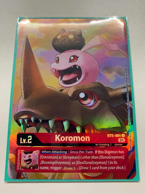 Koromon BT5-001 (Alternate Art) | FULL HOLO | Orica PROXY