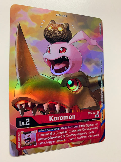 Koromon BT5-001 (Alternate Art) | FULL HOLO | Orica PROXY