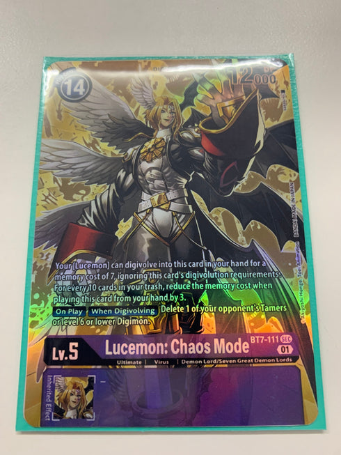 Lucemon: Chaos Mode BT7-111 (Alternate Art) | FULL HOLO | Orica PROXY
