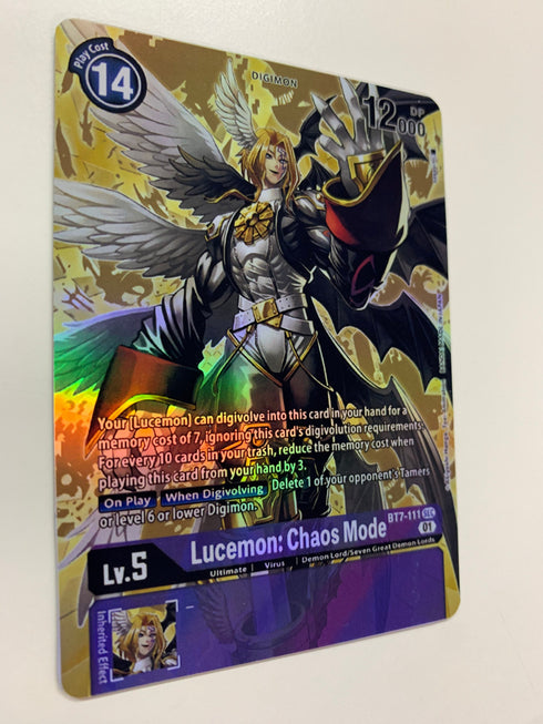 Lucemon: Chaos Mode BT7-111 (Alternate Art) | FULL HOLO | Orica PROXY