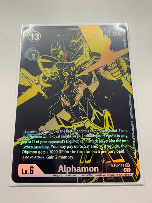 Alphamon BT6-111 (Alternate Art) | FULL HOLO | Orica PROXY