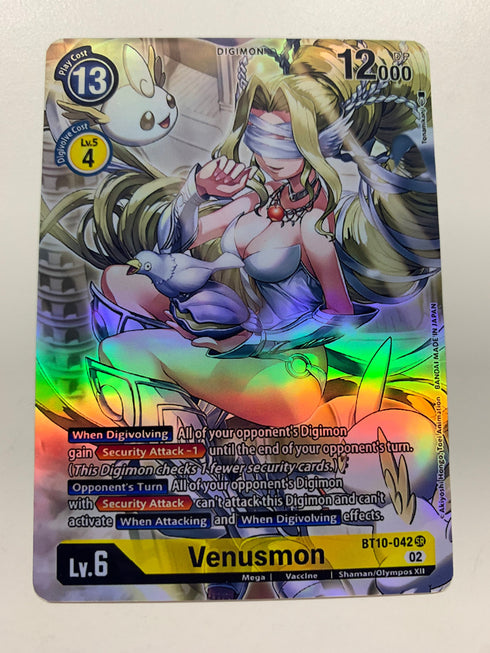 Venusmon BT10-042 (Alternate Art) | FULL HOLO | Orica PROXY