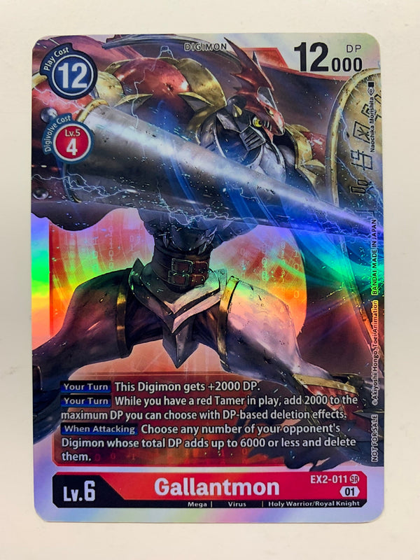 Gallantmon EX2-011 (Alternate Art) | FULL HOLO | Orica PROXY