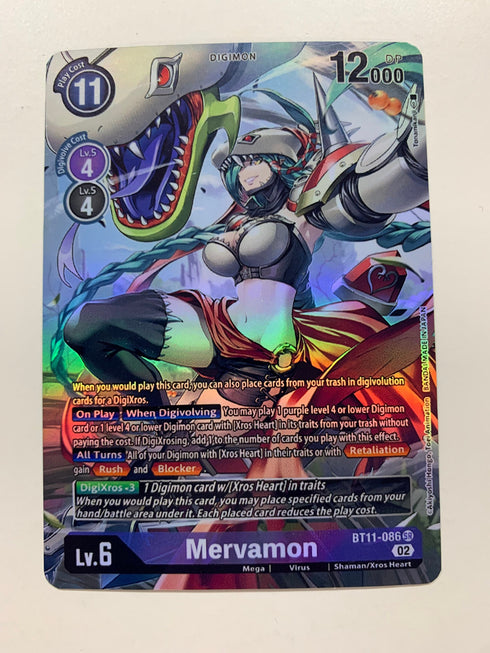 Mervamon BT11-086 (Alternate Art) | FULL HOLO | Orica PROXY