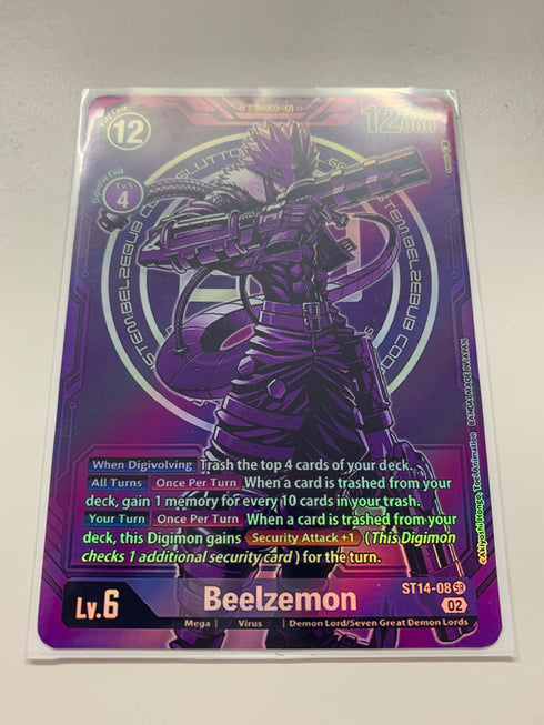 Beelzemon ST14-08 (Alternate Art) | FULL HOLO | Orica PROXY