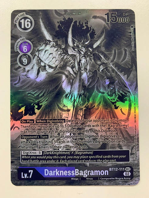 DarknessBagramon BT12-111 (Alternate Art) | FULL HOLO | Orica PROXY