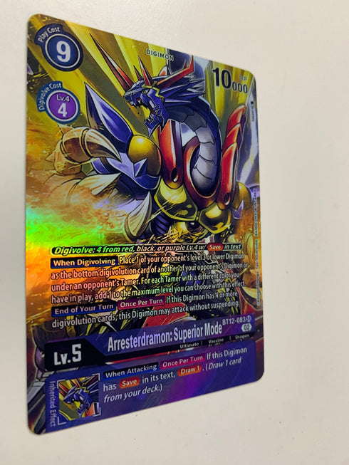 Arresterdramon: Superior Mode BT12-083 (Alternate Art) | FULL HOLO | Orica PROXY