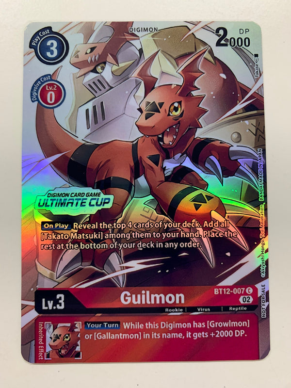 Guilmon BT12-007 (Alternate Art) | FULL HOLO | Orica PROXY