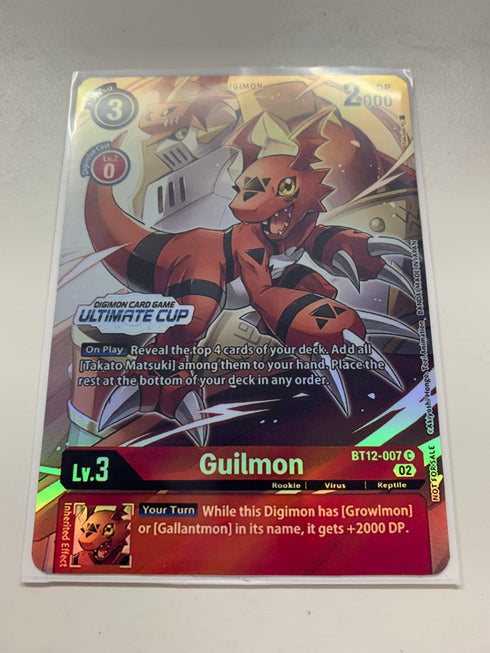 Guilmon BT12-007 (Alternate Art) | FULL HOLO | Orica PROXY