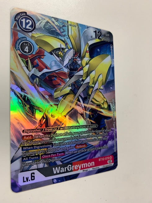 WarGreymon BT12-070 (Alternate Art) | FULL HOLO | Orica PROXY