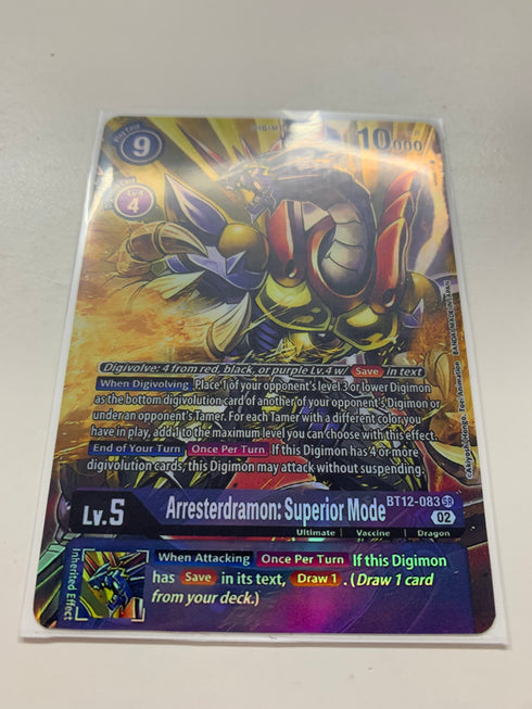 Arresterdramon: Superior Mode BT12-083 (Alternate Art) | FULL HOLO | Orica PROXY