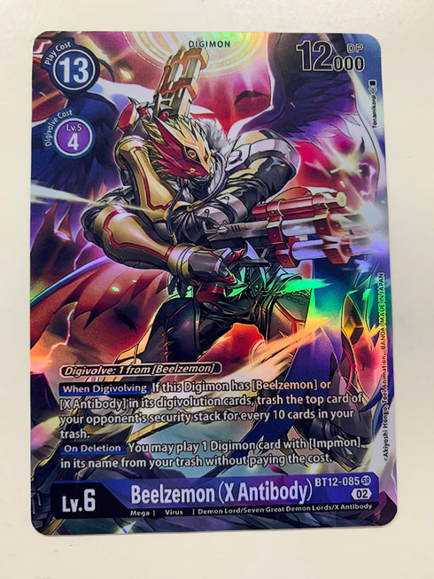 Beelzemon (X Antibody) BT12-085 (Alternate Art) | FULL HOLO | Orica PROXY