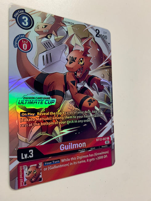 Guilmon BT12-007 (Alternate Art) | FULL HOLO | Orica PROXY