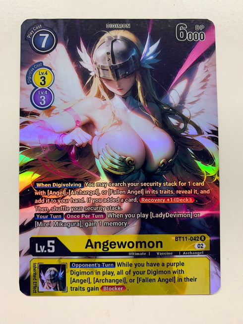 Angewomon BT11-042 (Custom Art) | FULL HOLO | Orica PROXY