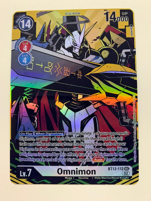 Omnimon BT13-112 (Alternate Art) | FULL HOLO | Orica PROXY