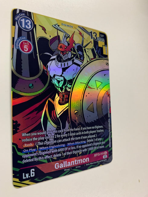 Gallantmon BT13-111 (Alternate Art) | FULL HOLO | Orica PROXY