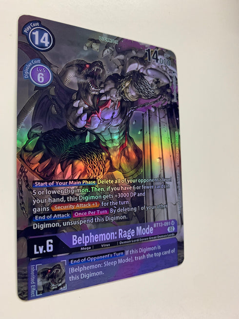 Belphemon: Rage Mode BT13-091 (Alternate Art) | FULL HOLO | Orica PROXY
