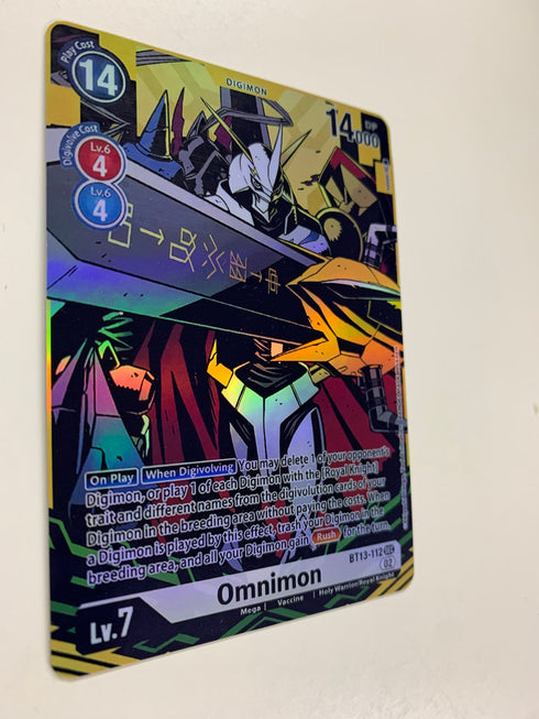 Omnimon BT13-112 (Alternate Art) | FULL HOLO | Orica PROXY