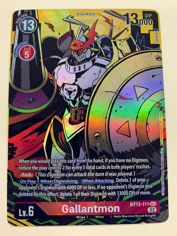 Gallantmon BT13-111 (Alternate Art) | FULL HOLO | Orica PROXY