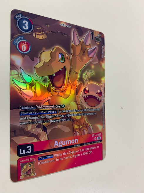 Agumon BT14-007 (Alternate Art) | FULL HOLO | Orica PROXY