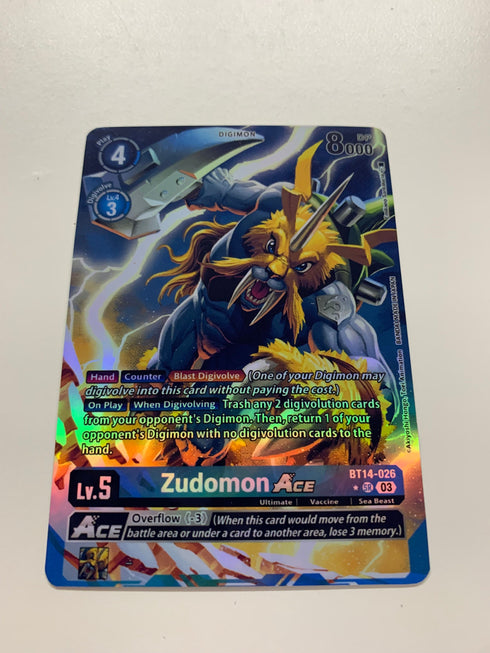Zudomon Ace BT14-026 (Alternate Art) | FULL HOLO | Orica PROXY