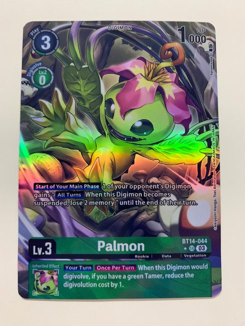 Palmon BT14-044 (Alternate Art) | FULL HOLO | Orica PROXY