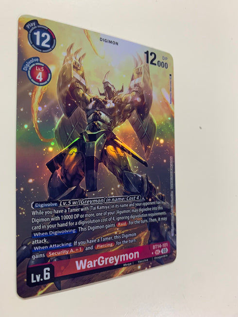 WarGreymon BT14-101 (Alternate Art) | FULL HOLO | Orica PROXY