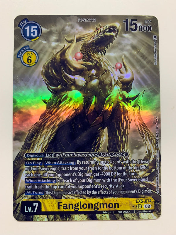 Fanglongmon EX5-074 (Alternate Art) | FULL HOLO | Orica PROXY