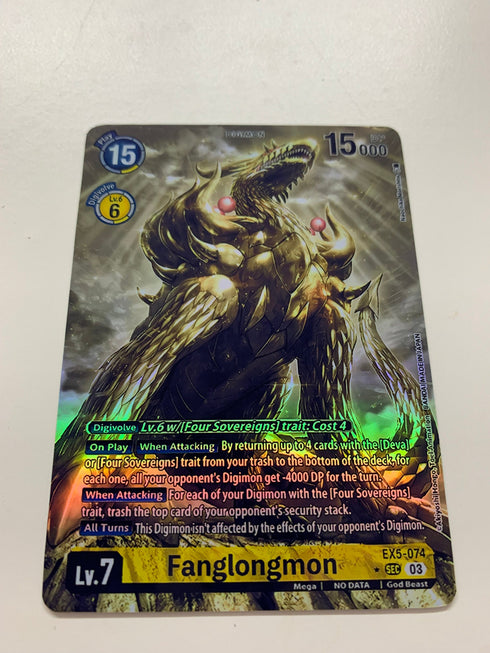 Fanglongmon EX5-074 (Alternate Art) | FULL HOLO | Orica PROXY