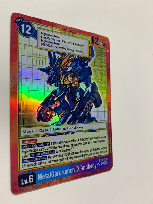 MetalGarurumon (XAntibody) EX5-026 (Alternate Art) | FULL HOLO | Orica PROXY