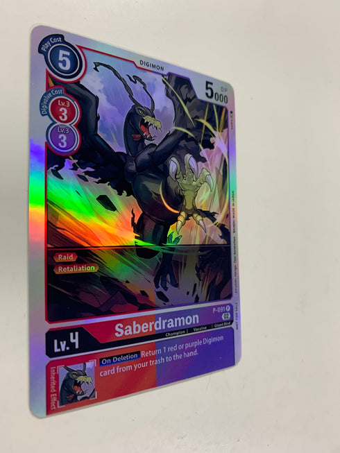 Saberdramon P091 | FULL HOLO | Orica PROXY