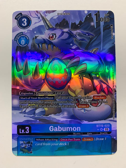 Gabumon BT15-020 (Alternate Art) | FULL HOLO | Orica PROXY