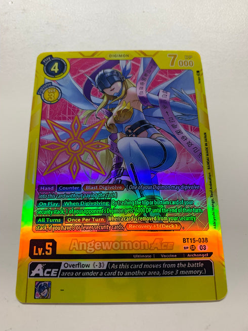 Angewomon Ace BT15-038 (Alternate Art) | FULL HOLO | Orica PROXY