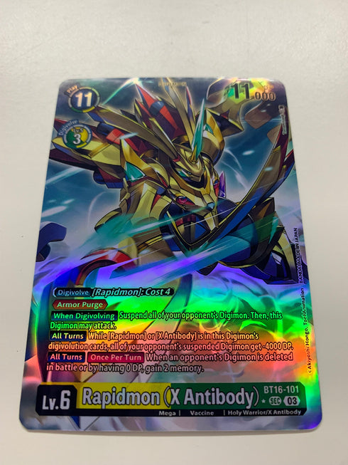 Rapidmon (XAntibody) BT16-101 (Alternate Art) | FULL HOLO | Orica PROXY