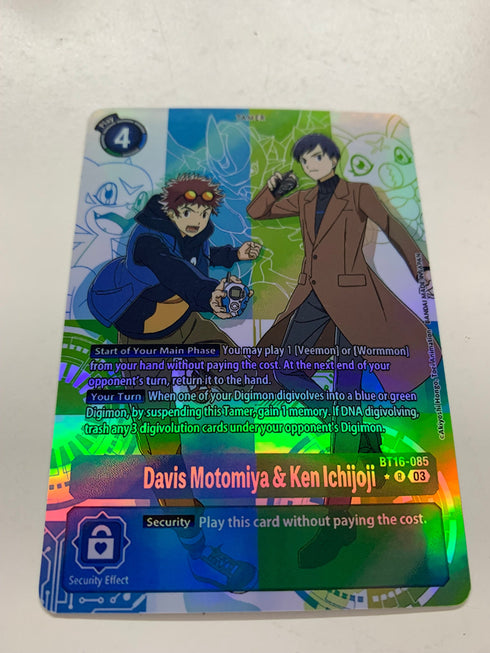 Davis Motomiya & Ken Ichijoji BT16-085 (Alternate Art) | FULL HOLO | Orica PROXY