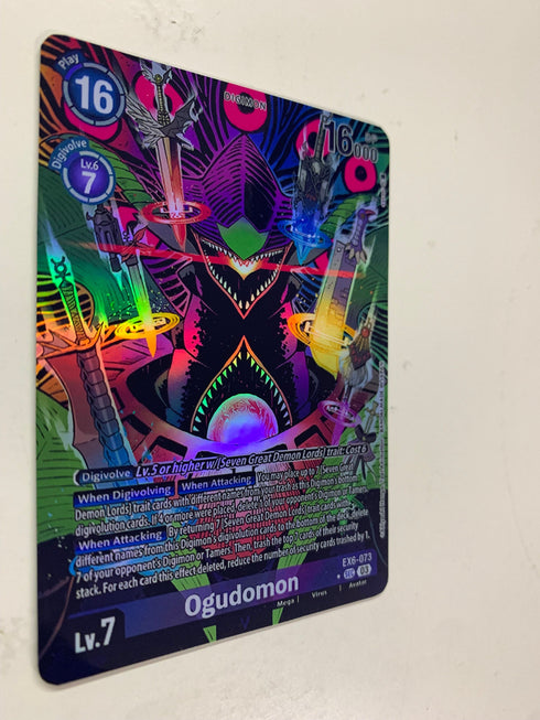 Ogudomon EX6-073 (Alternate Art) | FULL HOLO | Orica PROXY