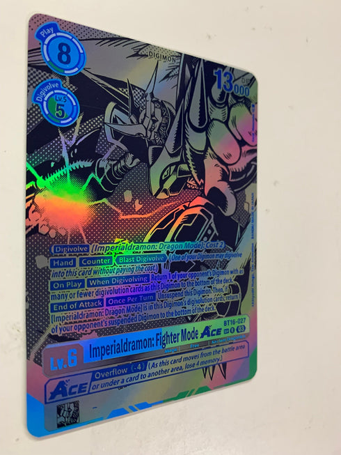 Imperialdramon: Fighter Mode Ace BT16-027 (Alternate Art) | FULL HOLO | Orica PROXY