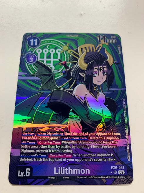 Lilithmon EX6-057 (Alternate Art) | FULL HOLO | Orica PROXY
