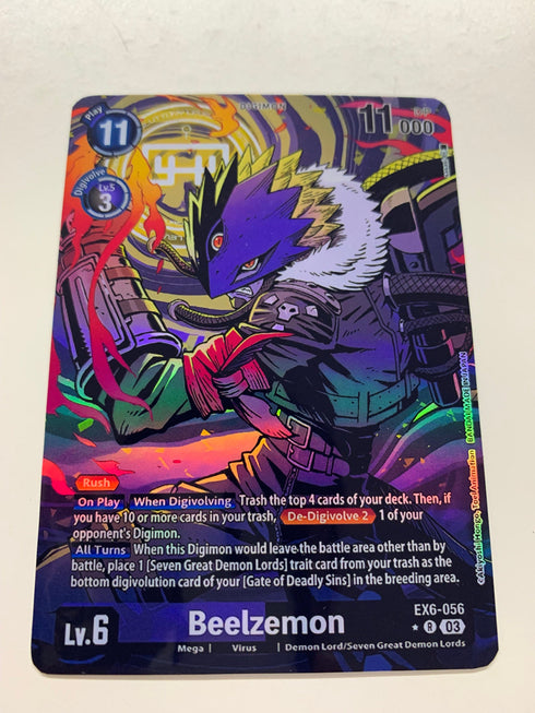 Beelzemon EX6-056 (Alternate Art) | FULL HOLO | Orica PROXY