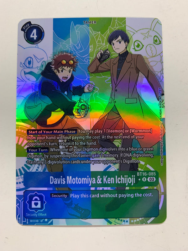Davis Motomiya & Ken Ichijoji BT16-085 (Alternate Art) | FULL HOLO | Orica PROXY