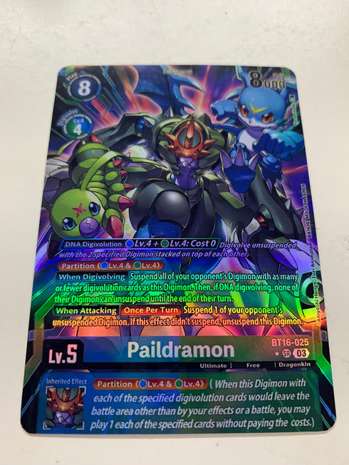 Paildramon BT16-025 (Alternate Art) | FULL HOLO | Orica PROXY