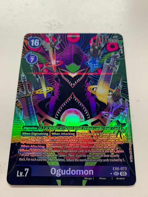Ogudomon EX6-073 (Alternate Art) | FULL HOLO | Orica PROXY