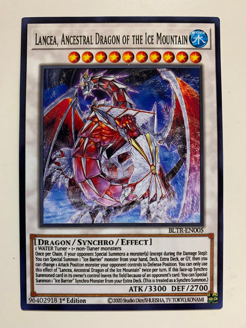 Lancea, Ancestral Dragon of the Ice Mountain | Secret Rare | Orica PROXY