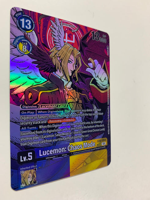 Lucemon: Chaos Mode EX6-054 (Alternate Art) | FULL HOLO | Orica PROXY