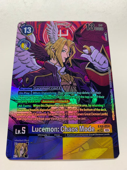 Lucemon: Chaos Mode EX6-054 (Alternate Art) | FULL HOLO | Orica PROXY