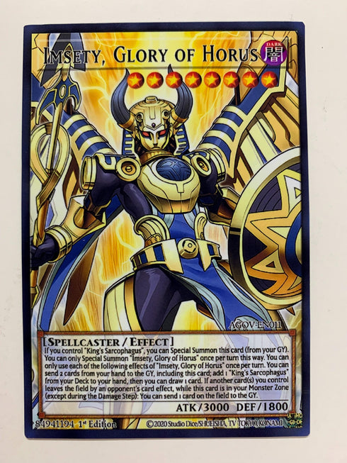 Imsety, Glory of Horus | Secret Rare | Orica PROXY