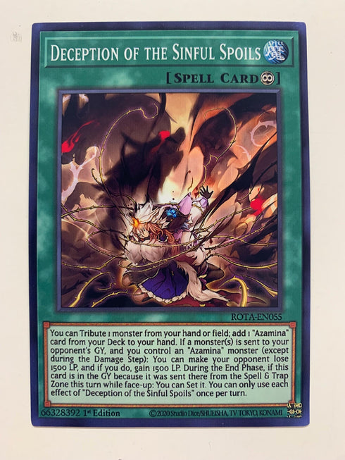 Deception of the Sinful Spoils | Secret Rare | Orica PROXY