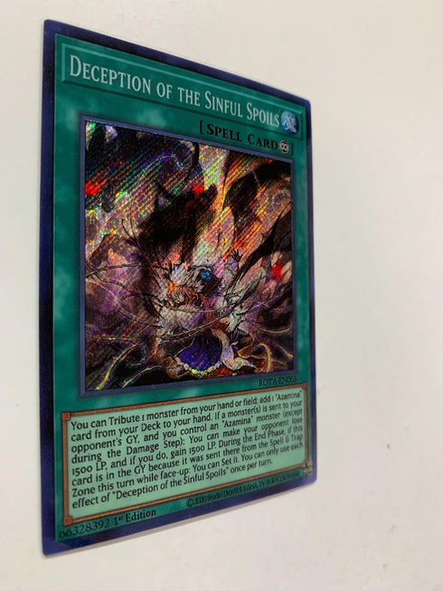 Deception of the Sinful Spoils | Secret Rare | Orica PROXY